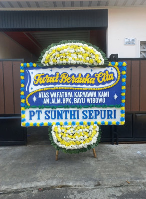 Papan Bunga Duka di Pemurus Baru